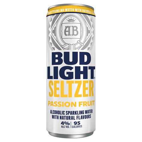 Bud Light Seltzer Passion Fruit Can 300ml | Ales | Iceland Foods