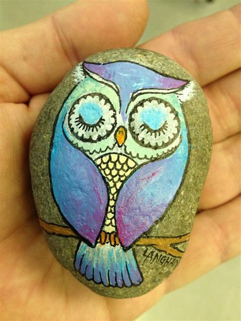 25 Best Owl Painted Rock Ideas | Painted rocks owls, Hand painted rocks, Rock painting art