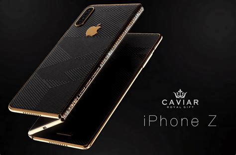 iPhone Z Caviar: luxury folding phone with triple cameras, Diamond design!