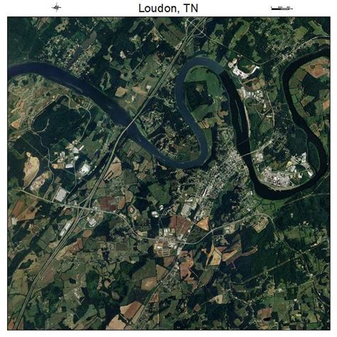 Aerial Photography Map of Loudon, TN Tennessee