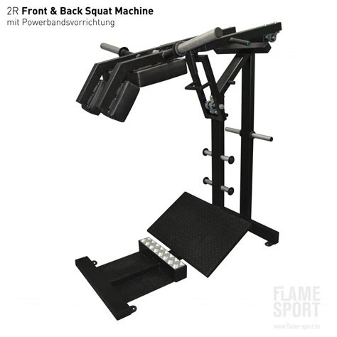 2R Front Squat / Back Squat / Plate Loaded / Flame Sport - FLAME SPORT - Professional Gym Equipment