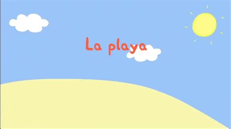 Peppa pig, de viaje a la playa en familia - YouTube