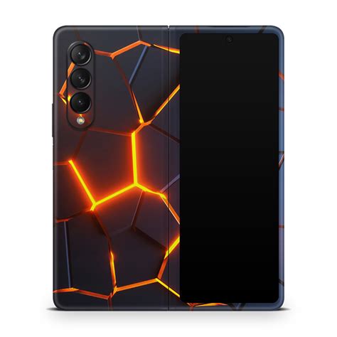 Samsung Galaxy Z Fold 3 Premium Lava (Decal Skin) - SkinNit