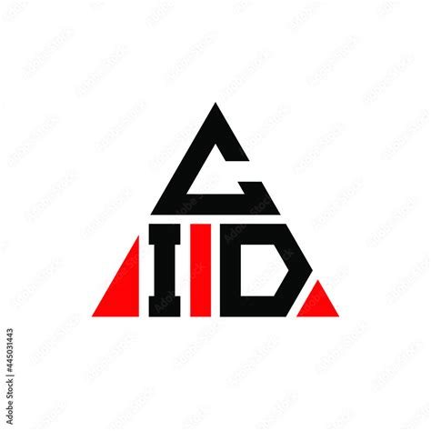 CID triangle letter logo design with triangle shape. CID triangle logo ...