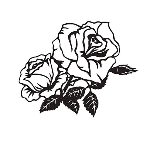 Rose Clip art - Two black and white roses png download - 560*602 - Free ...