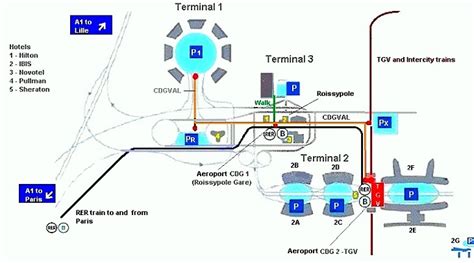 CDG Paris| airport plan