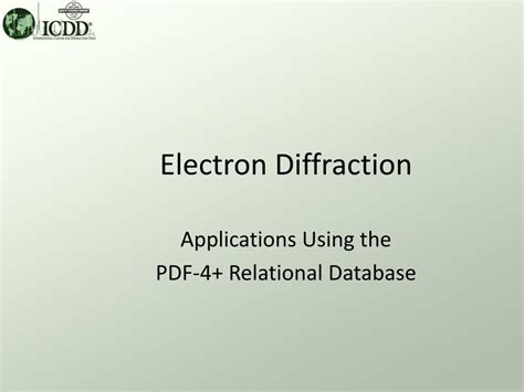 PPT - Electron Diffraction PowerPoint Presentation, free download - ID ...