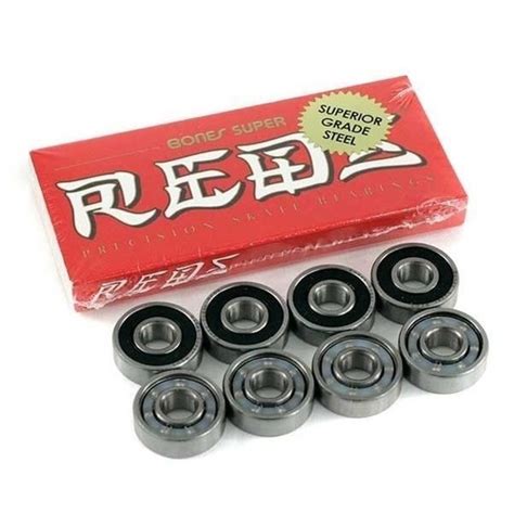 BONES SUPER REDS BEARINGS SKATEBOARD LONGBOARD AUST SELLER FREE POSTAGE - BONES BEARINGS