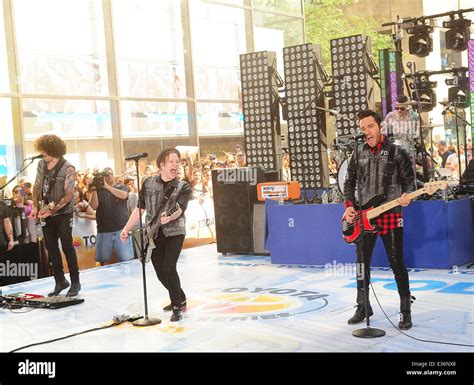 Fall Out Boy performs live as part of the Toyota Concert Series on NBC's 'Today' at Rockefeller ...