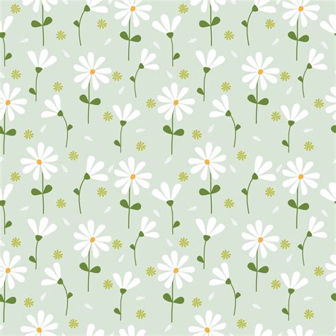 Cute vintage little white flower pattern seamless background 3098992 Vector Art at Vecteezy