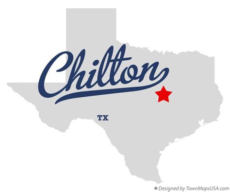 Map of Chilton, TX, Texas