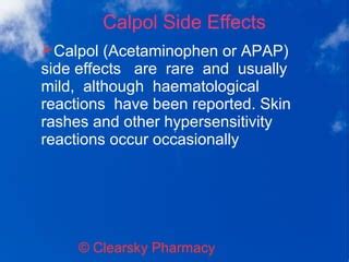 Calpol Tablets (Paracetamol or Acetaminophen) | PPT