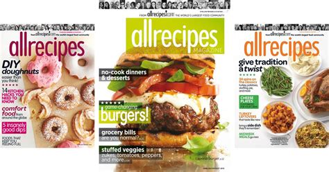 AllRecipes Magazine Subscription ONLY $4.99