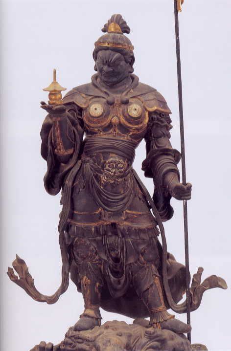 Japanese, Bishamonten is the god of warriors (but not of war) and prayed to for victory prior to ...