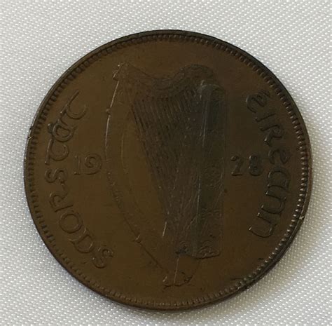 1928 Ireland Republic Penny - For Sale, Buy Now Online - Item #139547