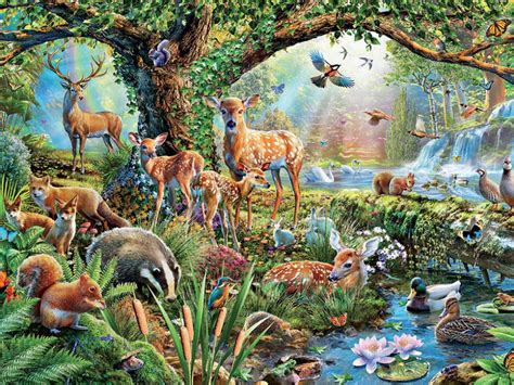 Woodland Creatures, 1500 Pieces, Ceaco | Puzzle Warehouse