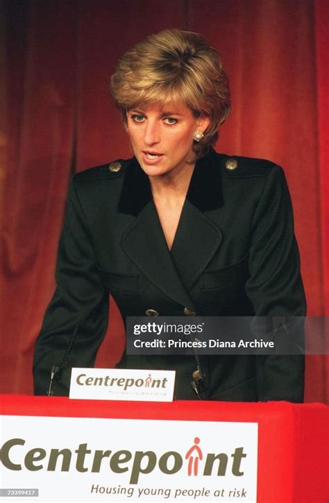 Princess Diana making a speech at the Centrepoint Conference for the... News Photo - Getty Images