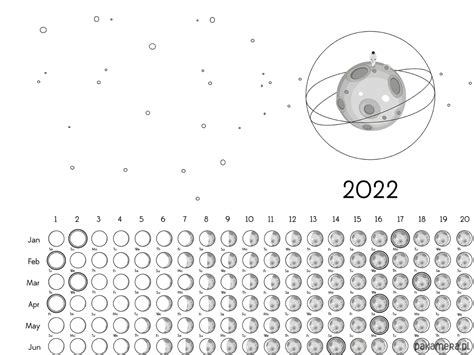 Kalendarz księżycowy 2023 biały - Pakamera.pl