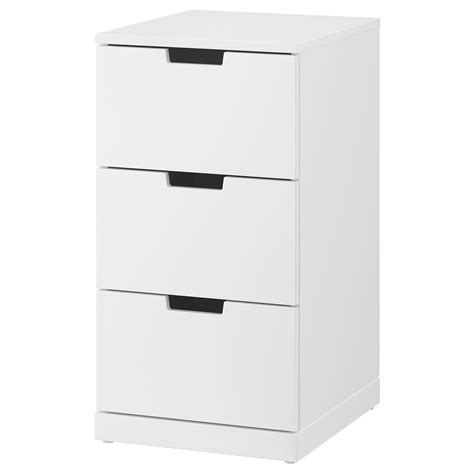 NORDLI 3-drawer chest - white - IKEA Ikea Chest Of Drawers, 3 Drawer Chest, Drawer Unit, Nordli ...
