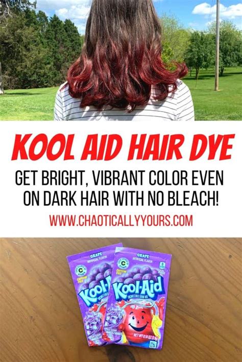 Kool Aid Hair Dye: How To Get Bright Colors For Just Pennies! - Chaotically Yours