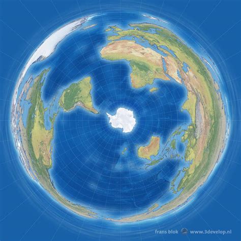 The Antarctic Projection: a Penguin's World Map • 3Develop image blog