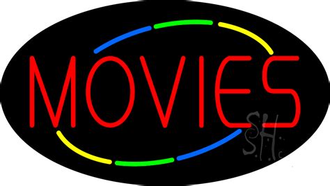 Deco Style Movies Flashing Neon Sign - Entertainment Neon Signs - Everything Neon