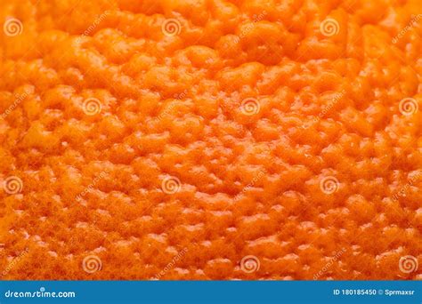 Macro View on Orange Fruit Peel Texture Background Stock Photo - Image of citrus, dermatological ...