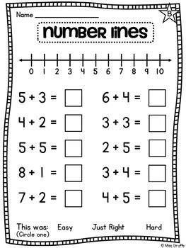 First Grade Math Unit 3 Addition to 10 by Miss Giraffe | TpT