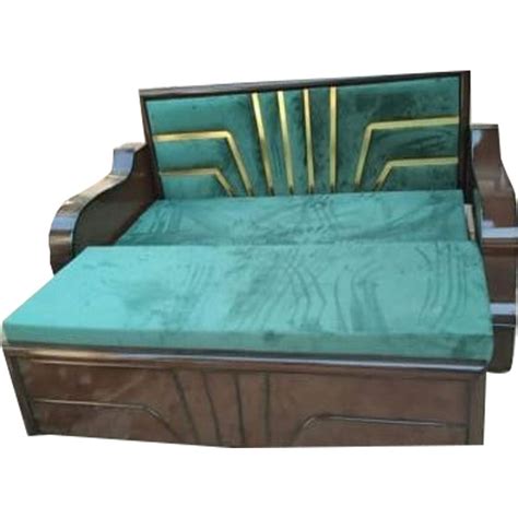 Teak Wood 3 Seater Wooden Sofa Bed, With Storage at Rs 20000 in ...