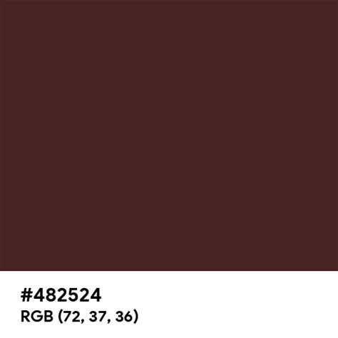 Dark Rosewood color hex code is #482524