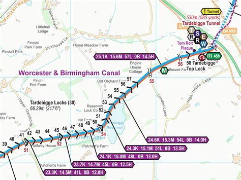 Worcester & Birmingham Canal Maps – Waterway Routes