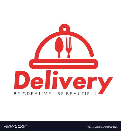 Food delivery logo and restaurant logo design Vector Image
