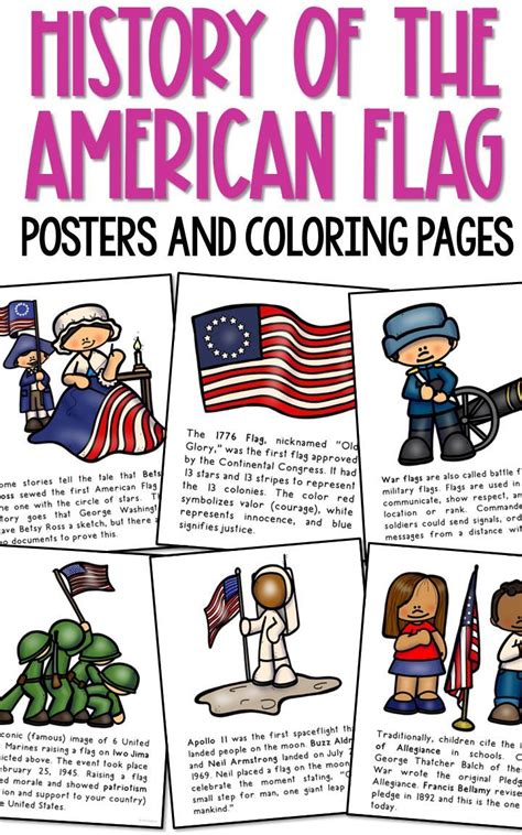 AMERICAN FLAG Posters | Social Studies Bulletin Board | Note Pages Activity | American history ...