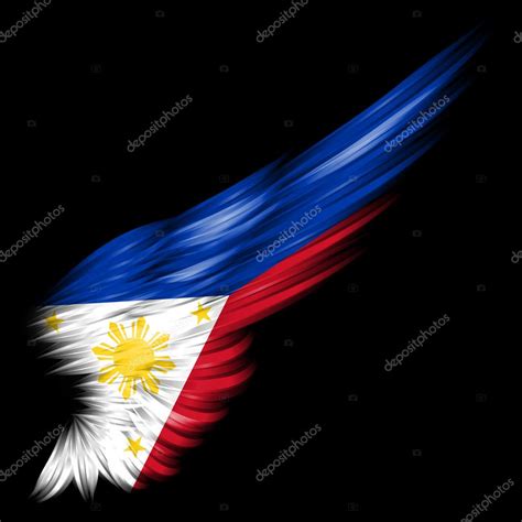 Flag of the Philippines on wing Stock Photo by ©thebackground 7265789