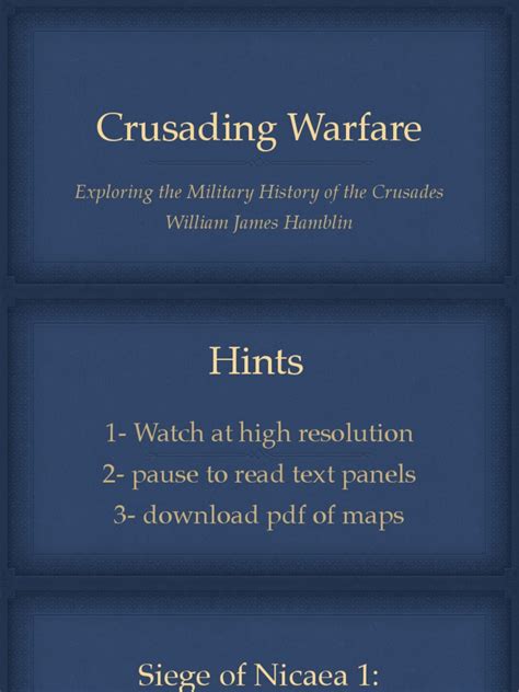 First Crusade, Siege of Nicaea 1: Strategic Overview | PDF | Crusades | Byzantine Empire