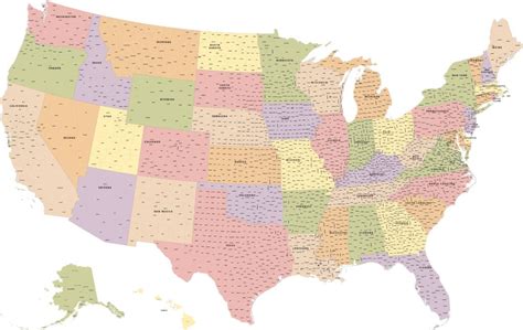 USA Map With Counties