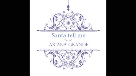 Ariana Grande - Santa Tell Me (Audio) - YouTube