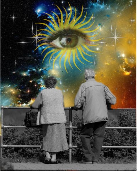 Visionary Cosmic Art Print 8 X 10 Elderly Couple at Eternity - Etsy