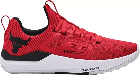 Pre-owned Under Armour Men's Project Rock Bsr Shoes In Red/black/white | ModeSens