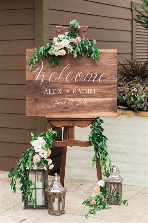 20 Greenry Rustic Wooden Welcome Wedding Signs | Deer Pearl Flowers