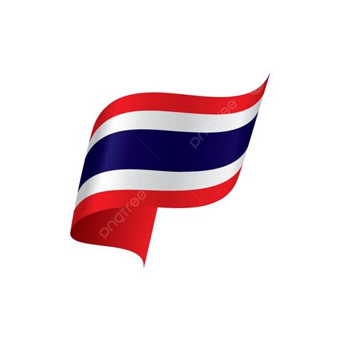 Thailand Flag Clipart Hd PNG, Thailand Flag Banner Thai Graphic, Shiny, Patriotic, Thailand PNG ...