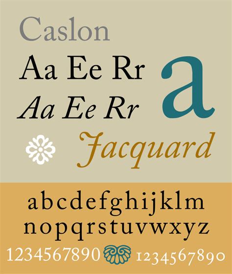 Caslon - Wikipedia, the free encyclopedia | Caslon font, Caslon, Typeface