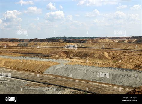 open pit coal mine with excavators Stock Photo - Alamy