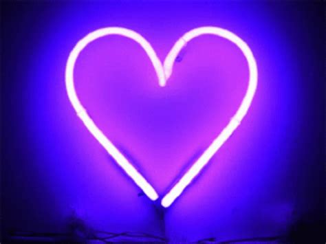 Purple Heart GIF - Purple Heart Love - Discover & Share GIFs | Neon, Love neon sign, Neon lighting