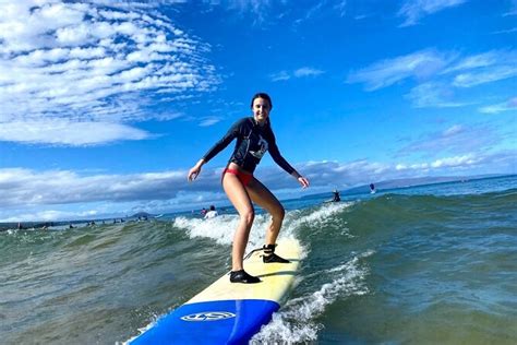 Group Surf Lesson at Kalama Beach in Kihei 2024 - Maui