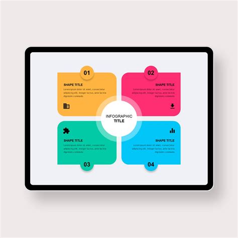 Center Circle Four Section PowerPoint Templates - PowerPoint Free