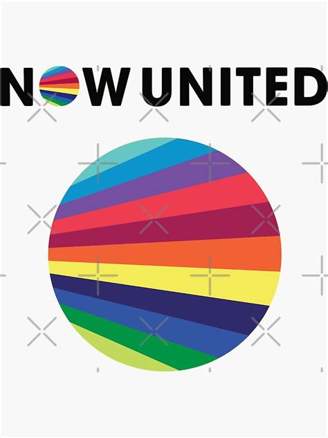 "Now United ® Merch" Sticker for Sale by Halla-Merch | Redbubble