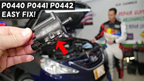 HYUNDAI SONATA CODE P0440 P0441 P0442 PURGE VALVE EASY FIX - YouTube