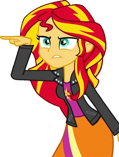 MLP - Equestria Girls - Sunset Shimmer Pointing by YTPinkiePie2 on ...