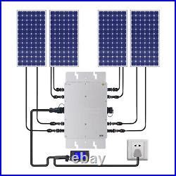 1200W Solar Micro Inverter Grid Tie Inverter MPPT Waterproof IP65 LCD ...